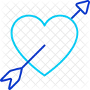 Cupid Heart Arrow Icon