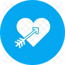 Heart Arrow Cupid Icon