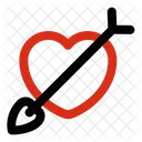 Cupid Heart Arrow Icon