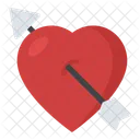 Heart Arrow Wounded Icon