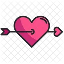 Archer Arrow Heart Icon