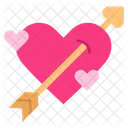 Cupid Arrow Heart Icon