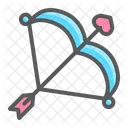 Cupid Bow Arrow Icon