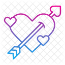 Cupid Arrow Heart Icon