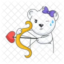 Love Bow Cupid Bow Cupid Bear Icon