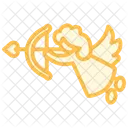 Cupid Duotone Line Icon Icon