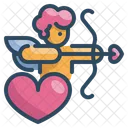 Cupid Heart Heart And Arrow Cupid Arrow Icon