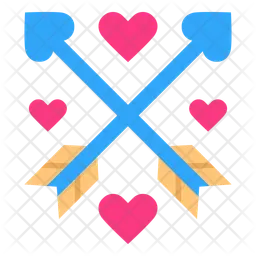 Cupid heart arrow  Icon