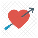 Cupid Heart Dart Icon