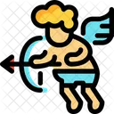 Cupid Love Arrow Love Man Icon