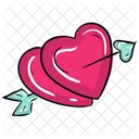 Cupid Bow And Arrow Archery Icon
