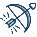 Cupid Bow And Arrow Archery Icon