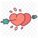 Cupid Heart Arrow Icon