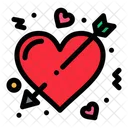Arrow Cupid Heart Icon