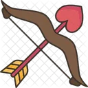Cupid Bow Arrow Icon