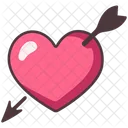 Love Arrow Heart Icon