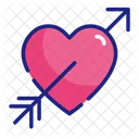 Cupids Arrow Love Heart Icon