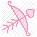 Cupids Bow Tie Duotone Line Icon Icon