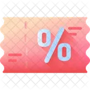 Cupom Desconto Voucher Ícone