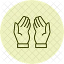 Cupped Hand Pentaglow Icon