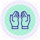 Cupped Hand Color Circle Icon Icon