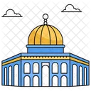 Cupula Da Rocha Jerusalem Islamico Ícone