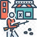 Curfew Soldier Gun Icon