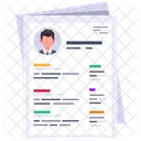 Curiculum Vitae Cv Resume Icon