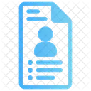 Curiculum Vitae Document Job Icon