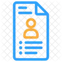 Curiculum Vitae Document Job Icon