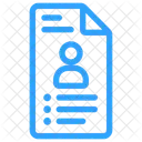 Curiculum Vitae Document Job Icon