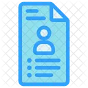 Curiculum Vitae Document Job Icon