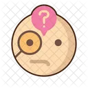 Curioso Emoji Asombrado Icono
