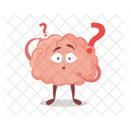 Curious Brain Emoji Icon