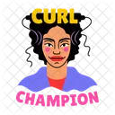 Curl Champion Afro Hairstyle Icon