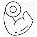 Curl de bíceps con mancuernas  Icono