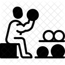 Curl de bíceps  Icono