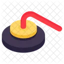 Curling Rock Curling Iron Sports Equipment Icon