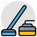 Curling Rock Curling Iron Sports Equipment Icon