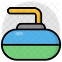 Curling Rock Curling Iron Sports Equipment Icon