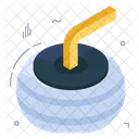 Curling Rock Curling Iron Sports Equipment Symbol