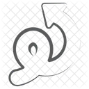Wave Arrow Curly Arrow Curved Arrowhead Icon