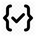 Curly Bracket Bracket Code Icon