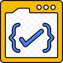 Asset Curly Bracket Check Javascript Icon