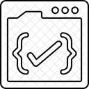 Asset Curly Bracket Check Icon