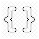 Curly bracket  Icon