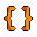 Curly Bracket Bracket Code Icon