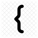 Curly Bracket Bracket Code Icon