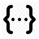 Curly Bracket Bracket Code Icon