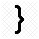 Curly Bracket Bracket Code Icon